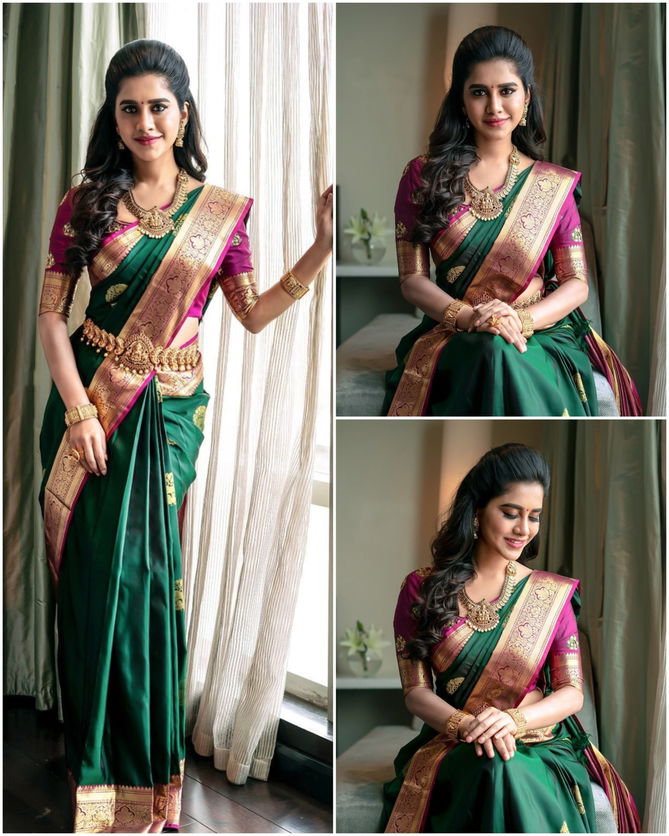 MF 1420 Soft Lichi Silk Designer Sarees Catalog